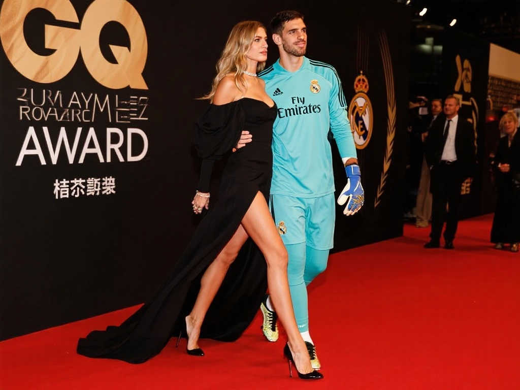 库尔图瓦夫妇亮相GQ年度男士颁奖礼,长腿风采尽显优雅魅力 库尔图瓦夫妇亮相GQ年度男士颁奖礼,长腿风采尽显优雅魅力